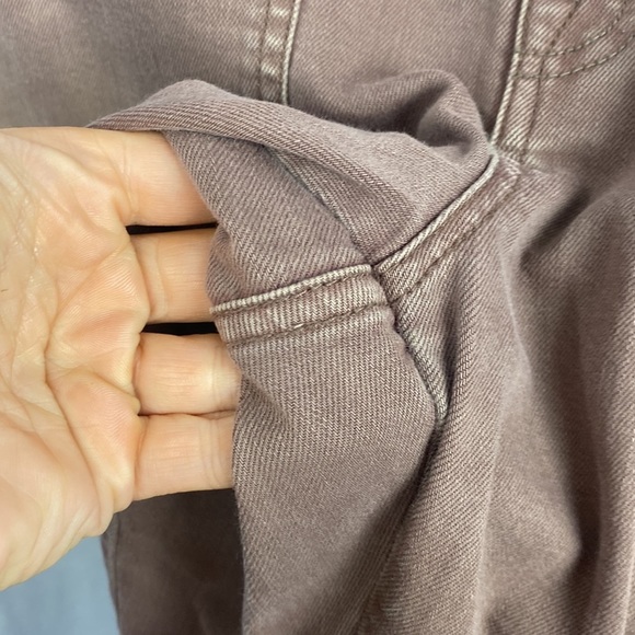 FREE People Button Fly Front Womens Brown Distressed Jeans Pants - Size 8 - Picture 8 of 16